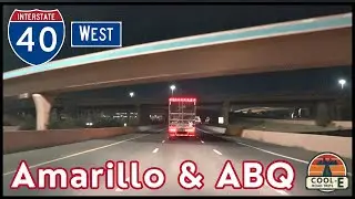 I-40 WEST Night Drive in Amarillo, Texas & Albuquerque, NM!