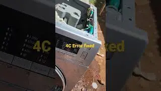Samsung washing machine 4C Error code solved 