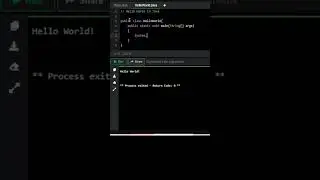 HELLO WORLD IN JAVA #short #shortsvideo