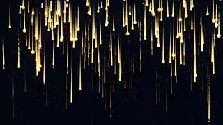 4K Golden Ray Fall Down Abstract