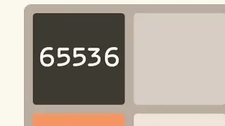 2048 Game - 65536 Tile timelapse, new highscore