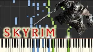 Dragonborn - Skyrim Main Theme [Piano Tutorial] (Synthesia)