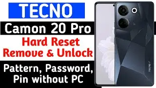 Tecno Camon 20 Pro Hard reset// How to Unlock Pattern, Pin, Password // The Easiest Way