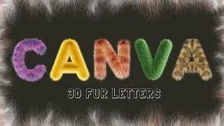 Keywords for Canva Fur Letters | Amazing 3D Fluffy Letters and Symbols