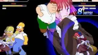 ReACT Mugen: Hisui and Kohaku vs Peter and Homer