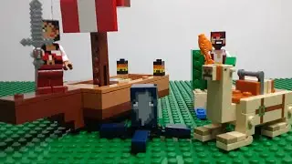 Lego Minecraft The Pirate Ship Voyage Set 21259 Stop Motion Build