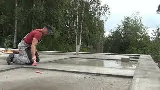 Выравнивание фундамента по маякам