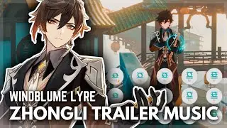 Zhongli Trailer Theme Played On Windsong Lyre [EASY/HAND PLAYED] - Genshin Impact/Windblume Festival