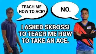 I asked @SkRossi to teach me how to take an ace, look what happened next !!