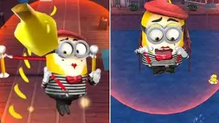 Mime Minion Collects Bananas with Minion Shield at Pier 12 | Despicable Me: Minion Rush