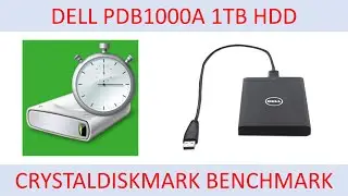 DELL PDB1000A 1TB Portable External HDD CrystalDiskMark Benchmark
