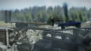Snowrunner -  Manually Building Bridge On Maine Map (huge help)