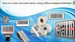 How to create and print barcode labels using different types of barcode font symbologies