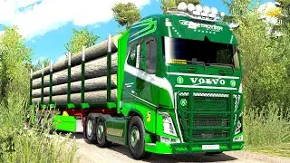 Log Delivery in Scandinavia with Volvo fh16 - Euro truck simulator 