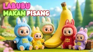 LAGU LABUBU MAKAN PISANG #labubu #laguanakindonesia #laguedukasi