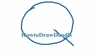 How to draw a letter Q doodle