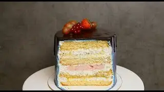 Как разрезать высокий торт. How to cut a tall cake