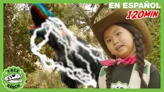 ¡El Misterioso Artefacto en T-Rex Ranch | 🦖 T-Rex Rancho | Moonbug Kids - Parque en Vivo!
