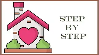 Как нарисовать милый домик \\ Простые рисунки // How to draw a cute house \\ Simple drawings