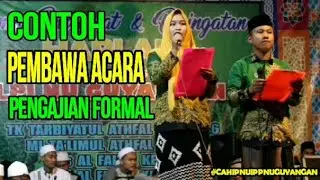 Contoh Mc | Pembukaan Pengajian Formal