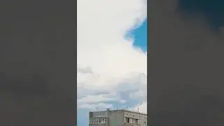 Облака как лебеди #омск #небо #таймлапс