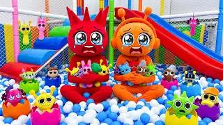 NEVER Dive into the Bubble Pool! Raddy & Oren INSANE Sprunki Egg Discovery ⚠️😱