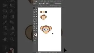 Monkey Flat Design | Illustrator Tutorial