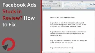 Facebook Ads Stuck in Review? How to Fix Facebook Ads in Review