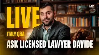 🟡Live with Italian Lawyer Davide: Your Italy Q&A