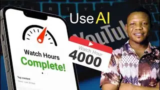 How to get 1000 subscribers and 4000 hours of views for small channel, (using AI)