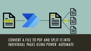 Convert a file to PDF and Split it into individual pages using Power  Automate