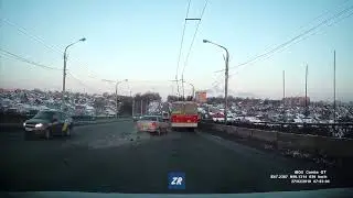 Момент столкновения со скорой. Чебоксары