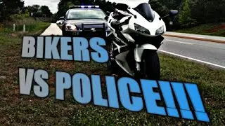 Bikers VS Cops !!! Cool Cops !