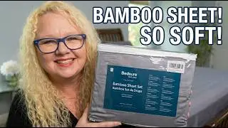 Bedsure 100% Bamboo Sheets King Grey - Deep Pocket King Sheets