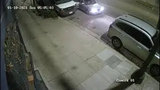 Amazing Video of brazen thieves stealing a work van