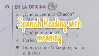 Spanish Reading Practice with meaning with Abhishek sir 🙂❤️