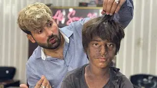 Hair cating and and look change garibo ki