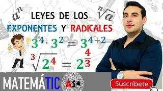 🎥Leyes de los exponentes y radicales✅-ejemplos🤩-aprende fácil con profe toño👌🏻👨🏻‍🏫