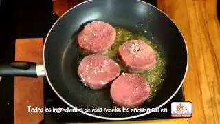 Medallones de res a la mostaza