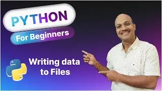 12.2 Writing data to files | File Handling | Python