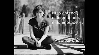 Ni lo entendí, ni lo entiendo, ni lo entenderé. Susana Aguiló.