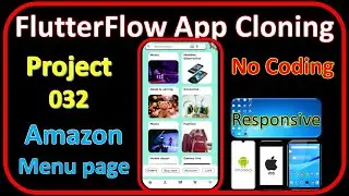 FlutterFlow App Cloning |Amazon menu page | flutterflow app development Pr_032