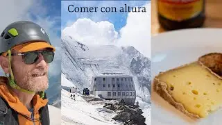 Comer con altura en el Refuge du Goûter, camino del Mont Blanc