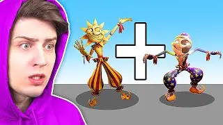 АНИМАТРОННИК СОЛНЦЕ + АНИМАТРОНИК ЛУНА = ??? 😳 ФНАФ МУЛЬТИКИ