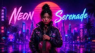 🎻 Neon Serenade | Synthwave Violin Journey 🌆✨ | Retro Futuristic Instrumental