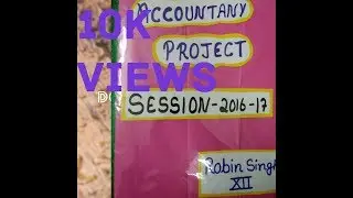 How to make class 12 account project.