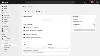 SeoGenie - AI-Powered SEO Content Generator for Shopify | Demo
