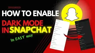 How to enable Dark mode in Snapchat in Androids | Snapchat mein dark mode kaise On karen #snapchat .