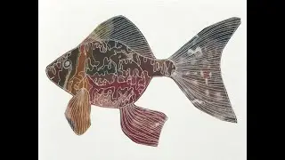 How to Make a Dyed Paper Fish