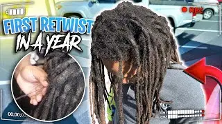 Dreadlock Transformation - First ReTwist After A YEAR | Emotional